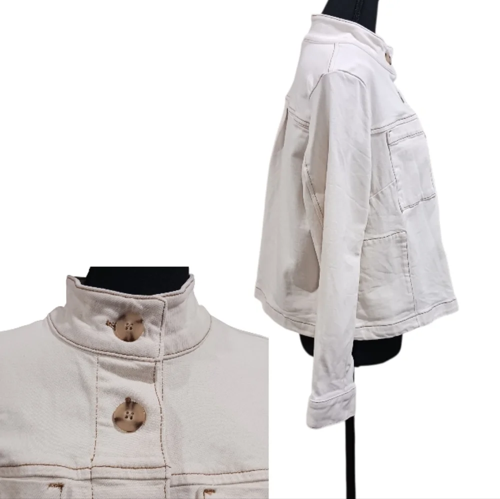 SOLD J. Jill Modern Utility Jacket Natural - Picture 5 of 8